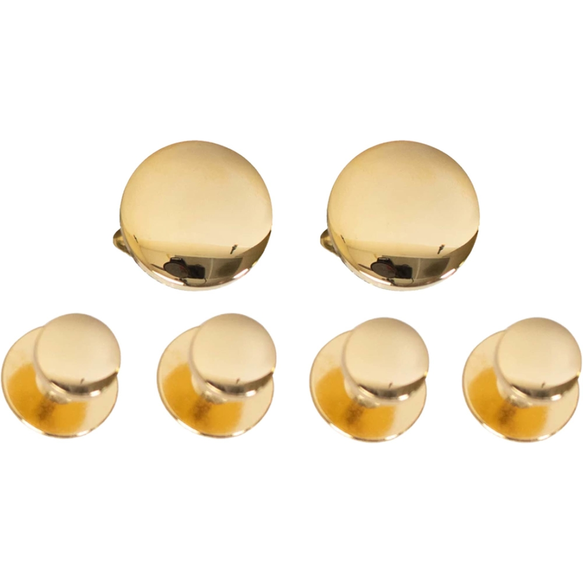 Buy ๐ Vanguard NAVY CUFF LINKS AND STUDS 24K GOLD (SET OF 4 STUDS) ๐งจ